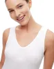 Camiseta slim sin mangas algodón blanca mujer sold by Gef