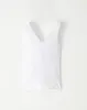 Camiseta slim sin mangas algodón blanca mujer sold by Gef