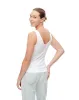 Camiseta slim sin mangas algodón blanca mujer sold by Gef