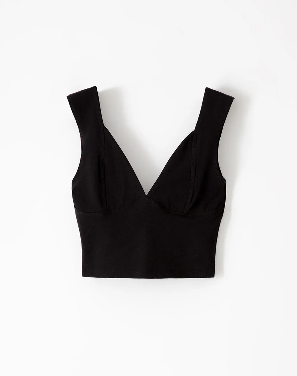 Crop top slim algodón negro mujer sold by Gef product image thumbnail 5