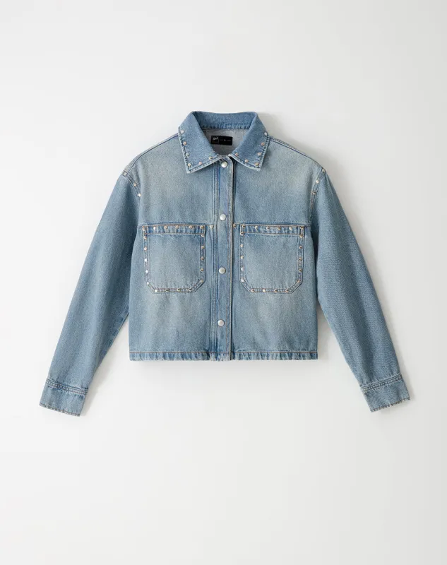 Chaqueta regular índigo medio mujer sold by Gef