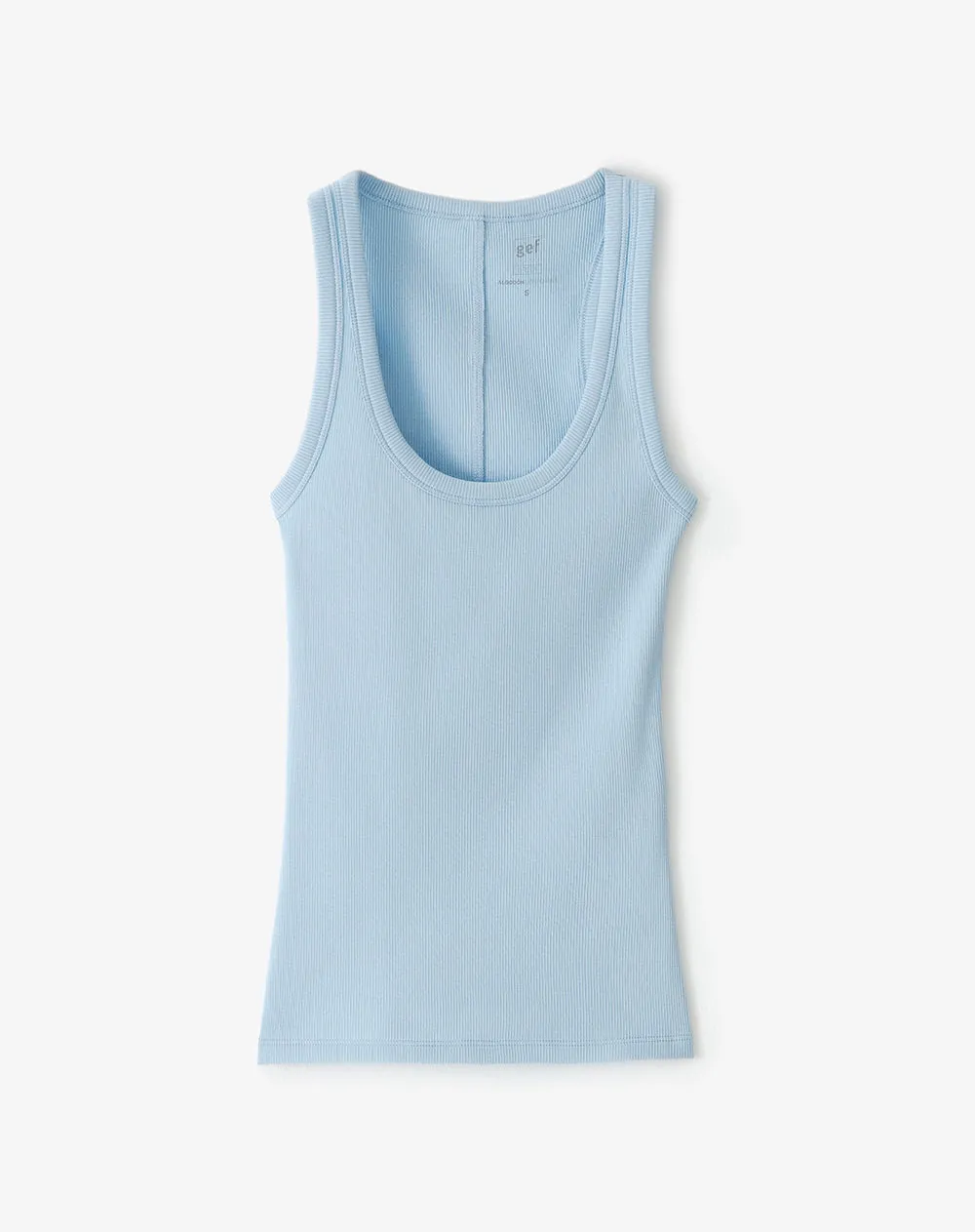 Camiseta slim sin mangas seamless azul mujer sold by Gef product image thumbnail 5