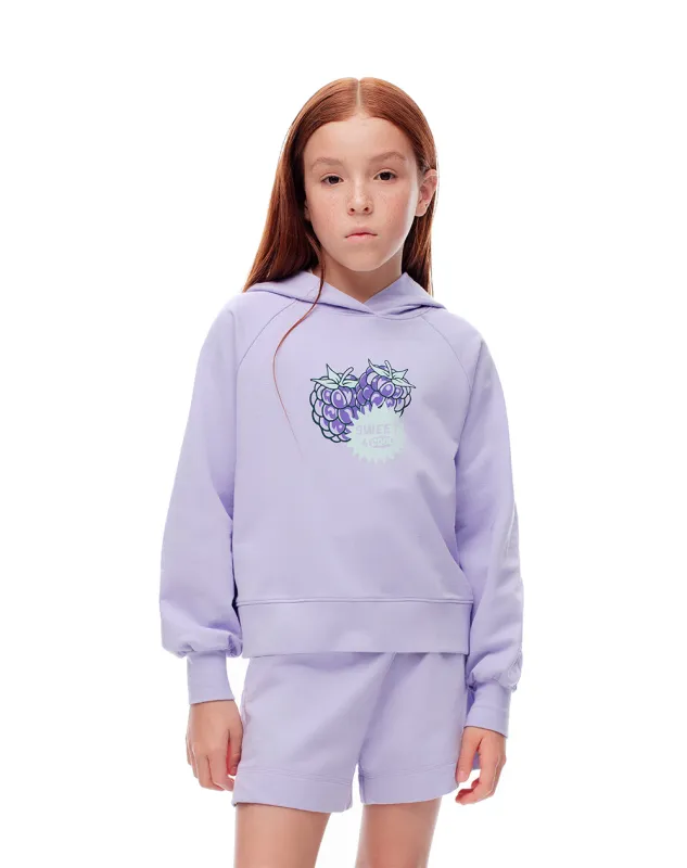 Buzo tipo hoddie algodón lavanda niña sold by Gef