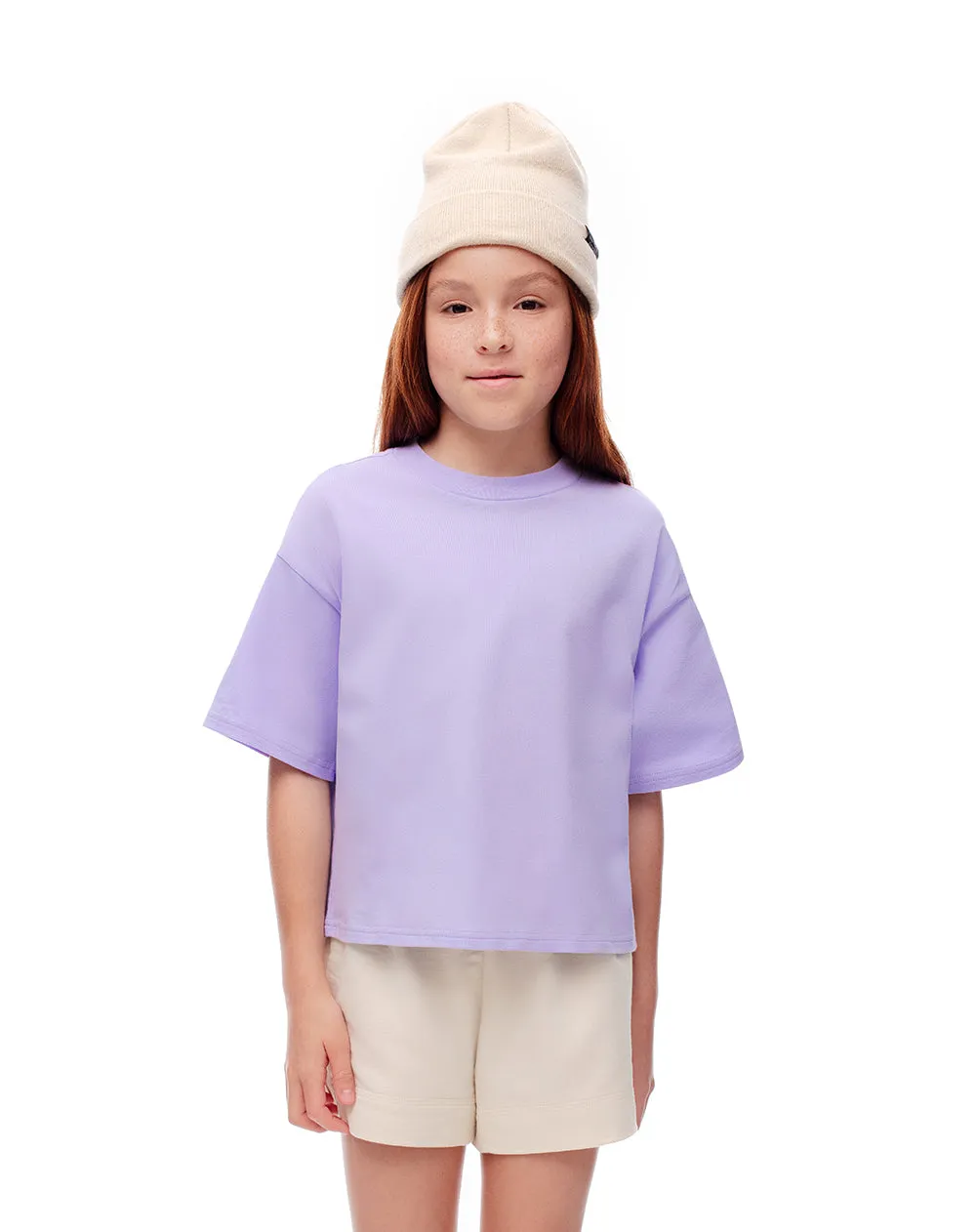 Camiseta oversize algodón lavanda niña sold by Gef product image thumbnail 4