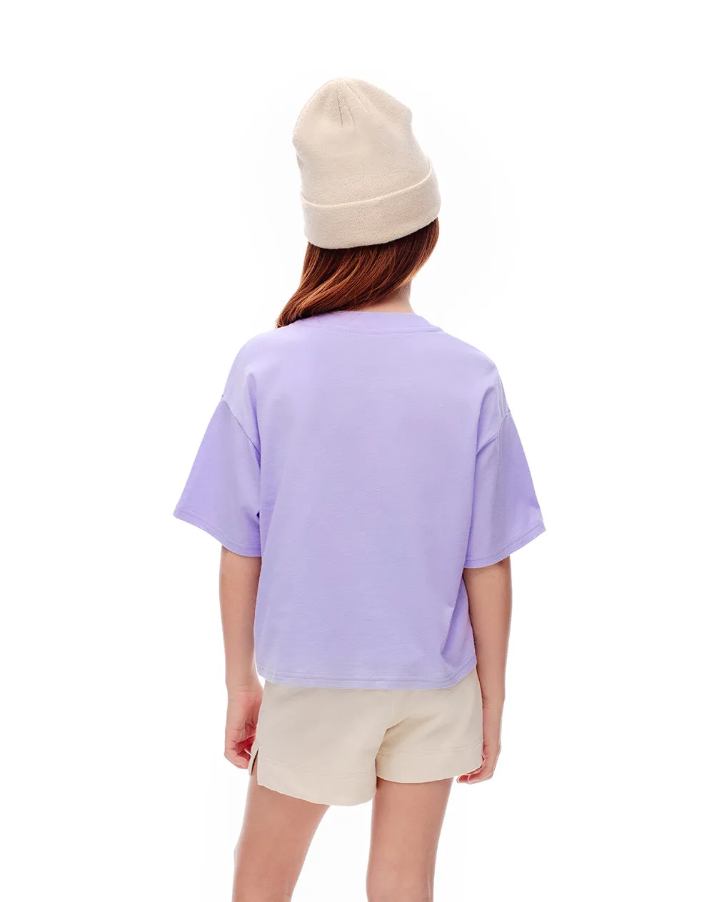 Camiseta oversize algodón lavanda niña sold by Gef product image thumbnail 2
