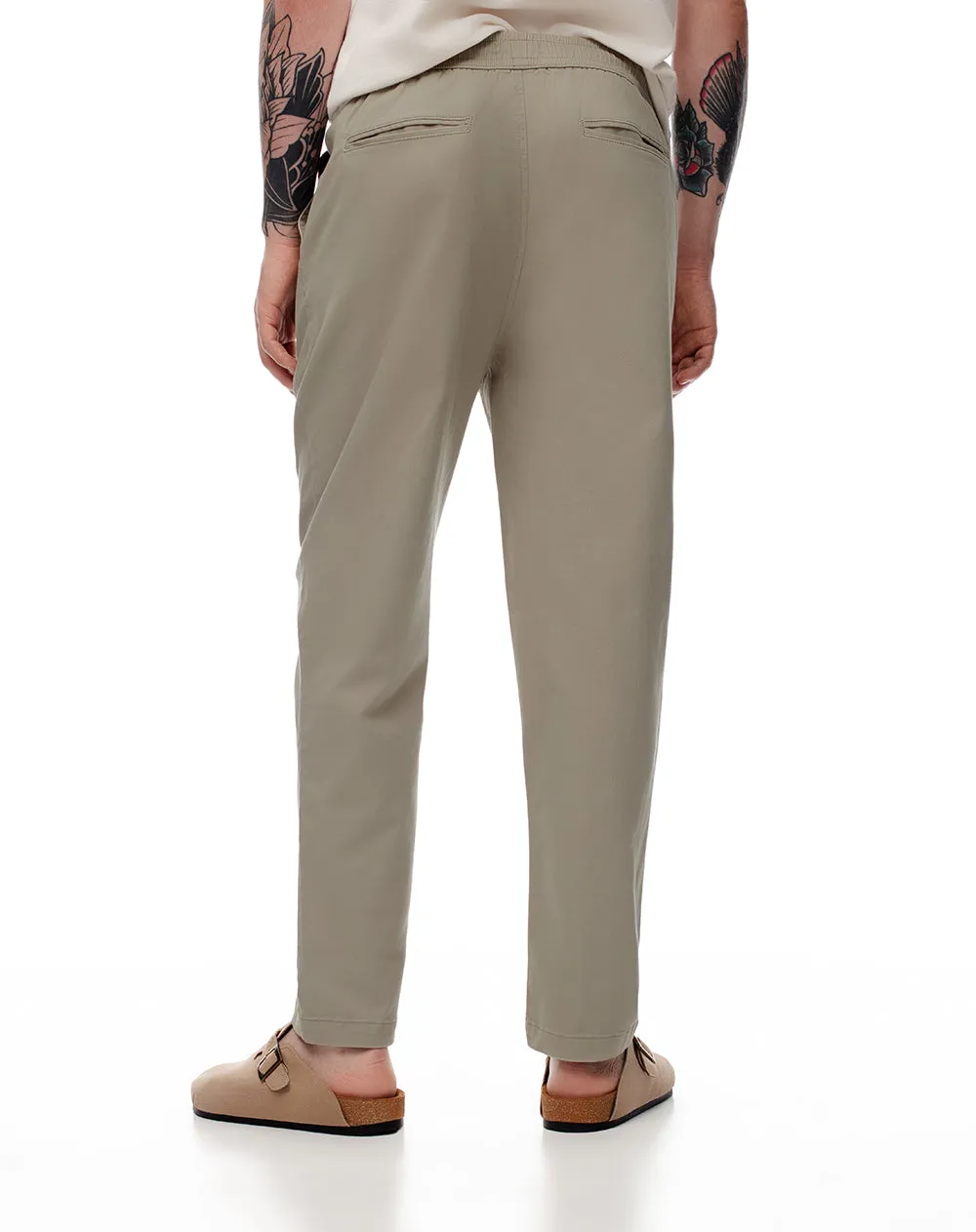 Pantalón regular drill algodón taupe hombre sold by Gef product image thumbnail 3
