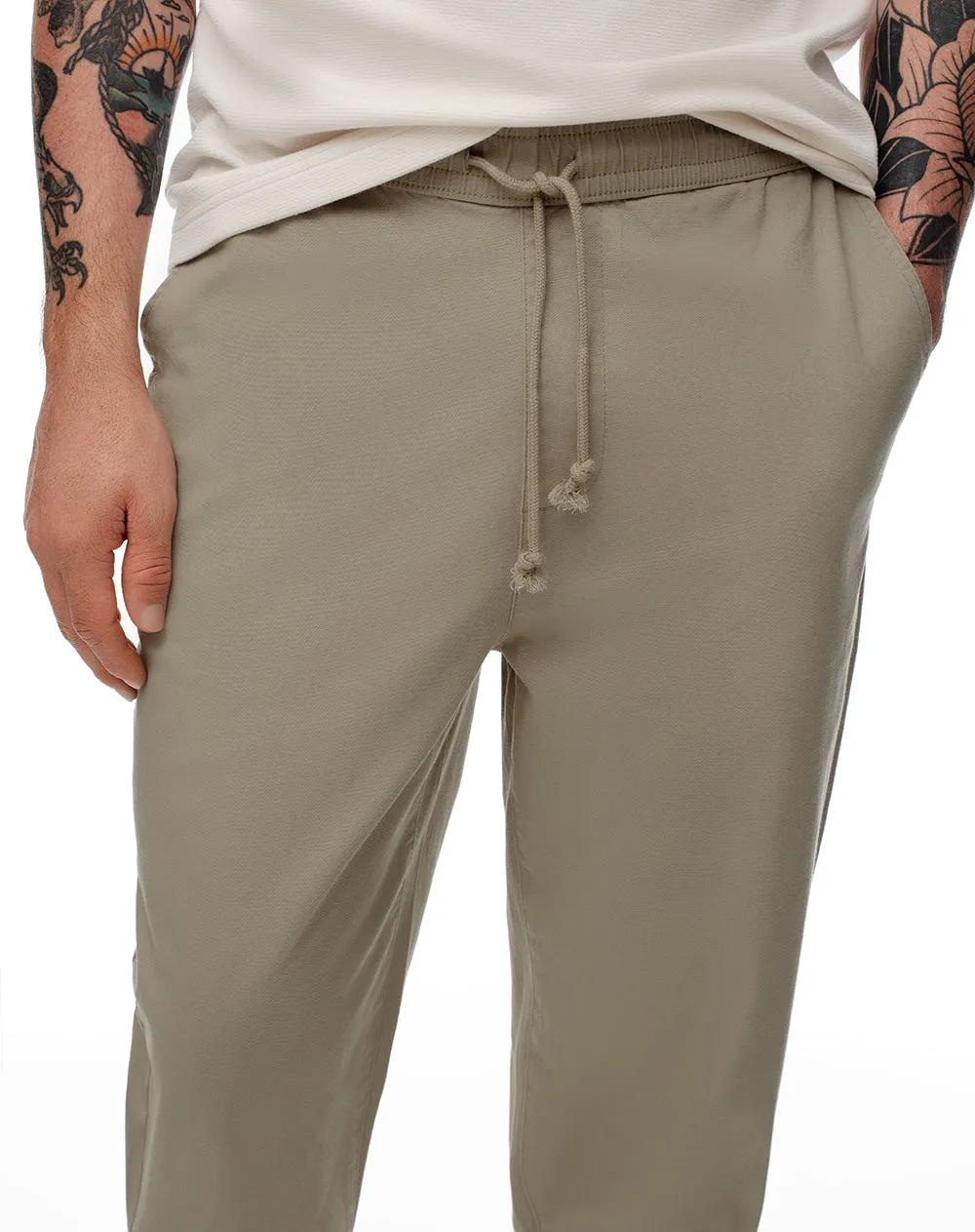 Pantalón regular drill algodón taupe hombre sold by Gef product image thumbnail 5