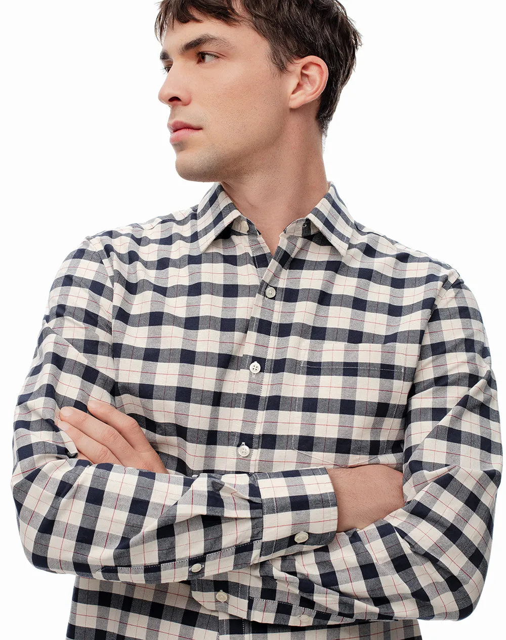 Camisa manga larga slim algodón azul hombre sold by Gef product image thumbnail 4