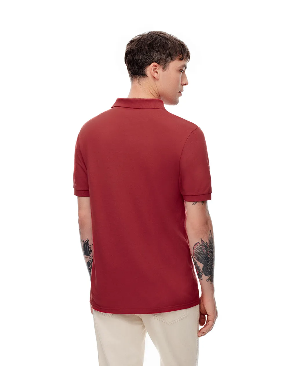 Polo slim algodón roja hombre sold by Gef product image thumbnail 2