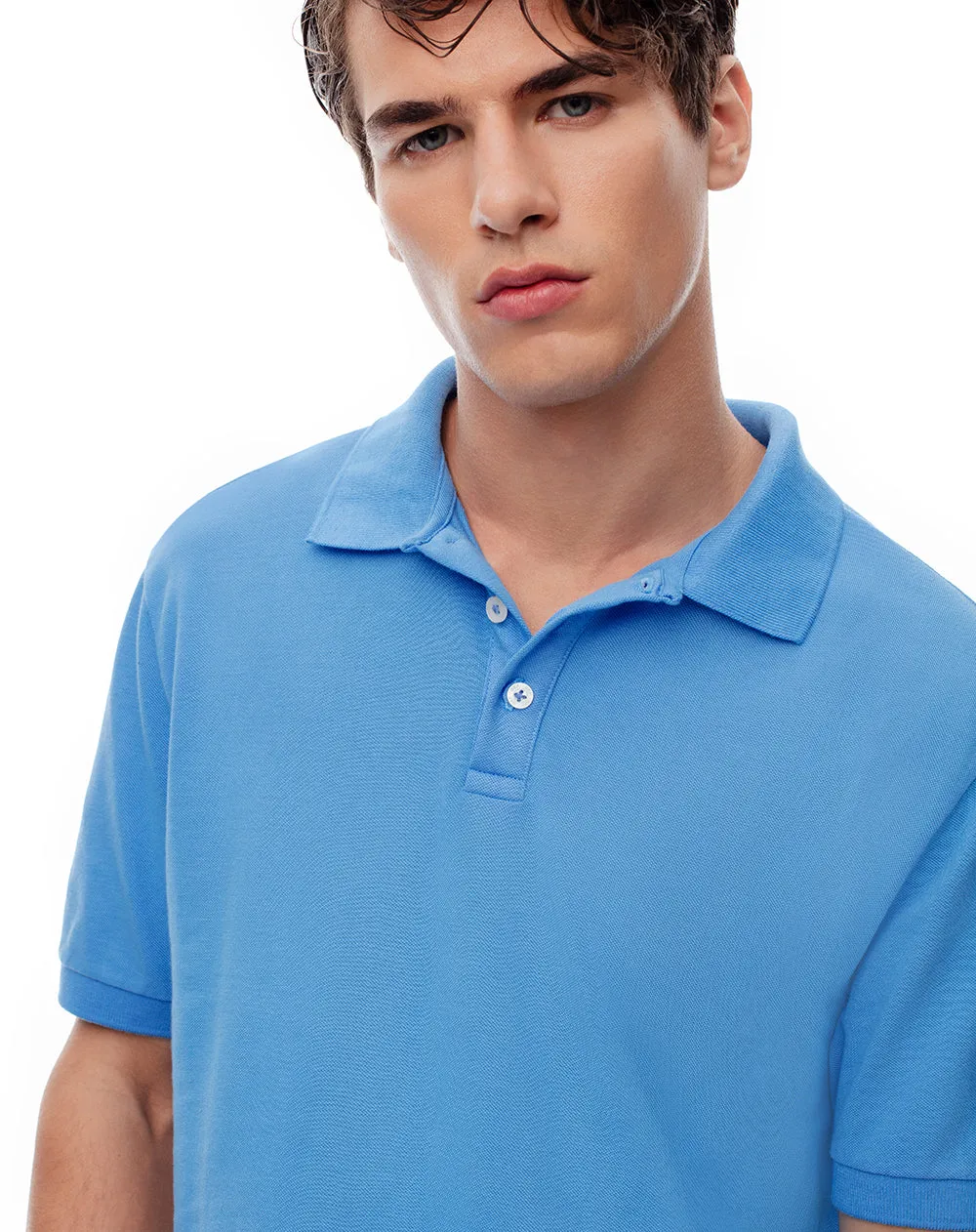 Polo slim algodón azul hombre sold by Gef product image thumbnail 4