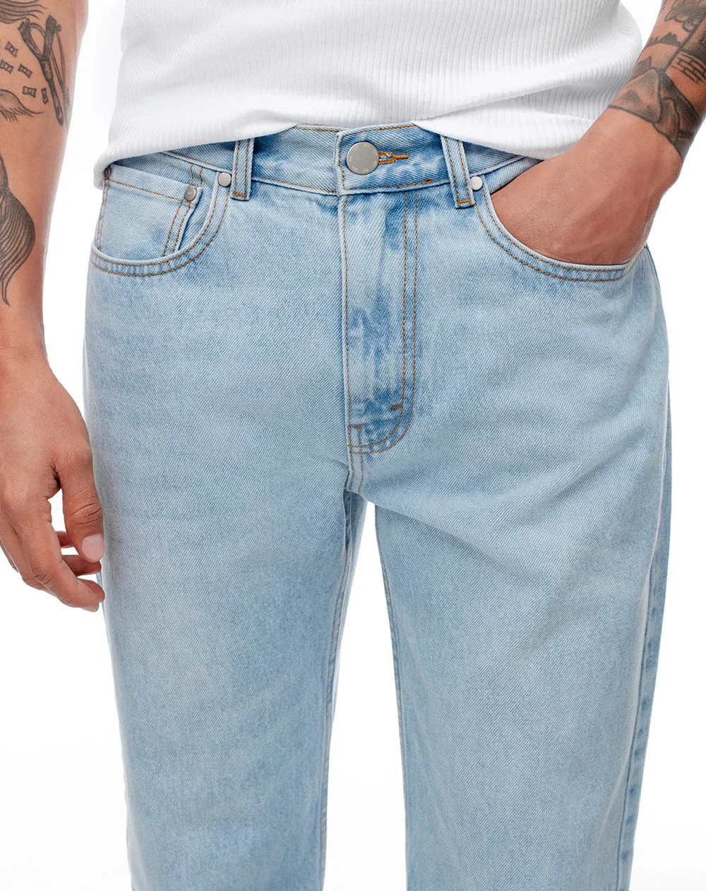 Jean recto índigo claro hombre sold by Gef product image thumbnail 4