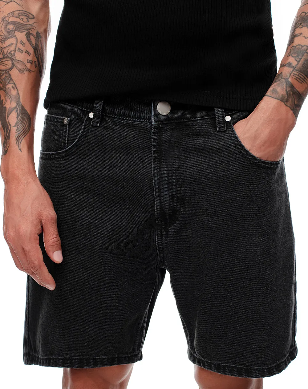 Bermuda denim regular negra hombre sold by Gef product image thumbnail 5