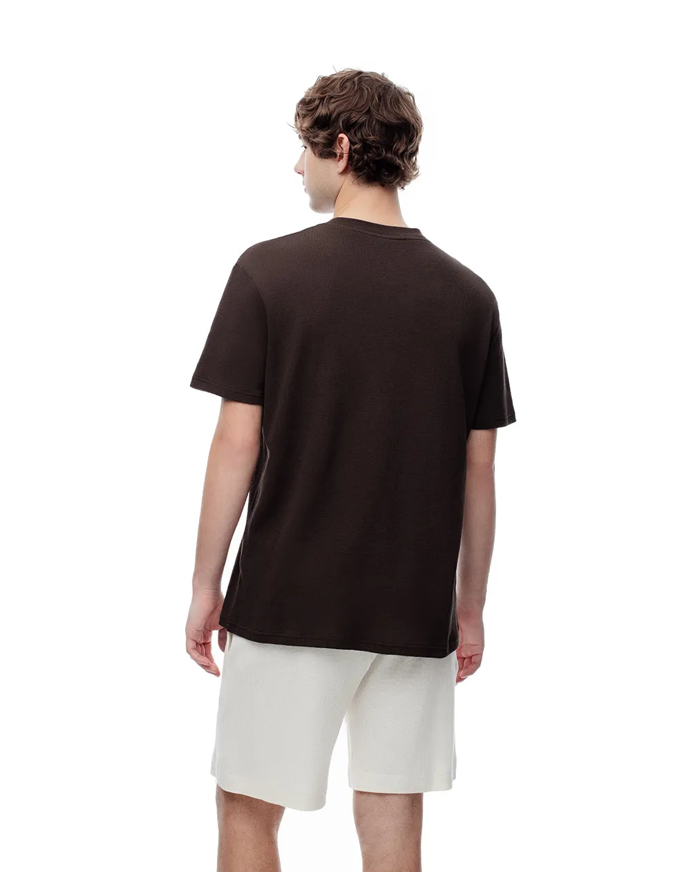 Camiseta regular algodón chocolate hombre sold by Gef product image thumbnail 2
