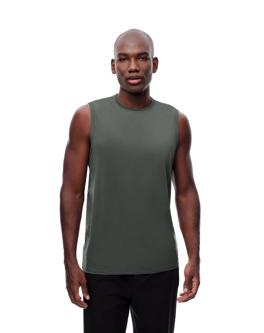 Camisilla deportiva antibacterial verde hombre sold by Gef