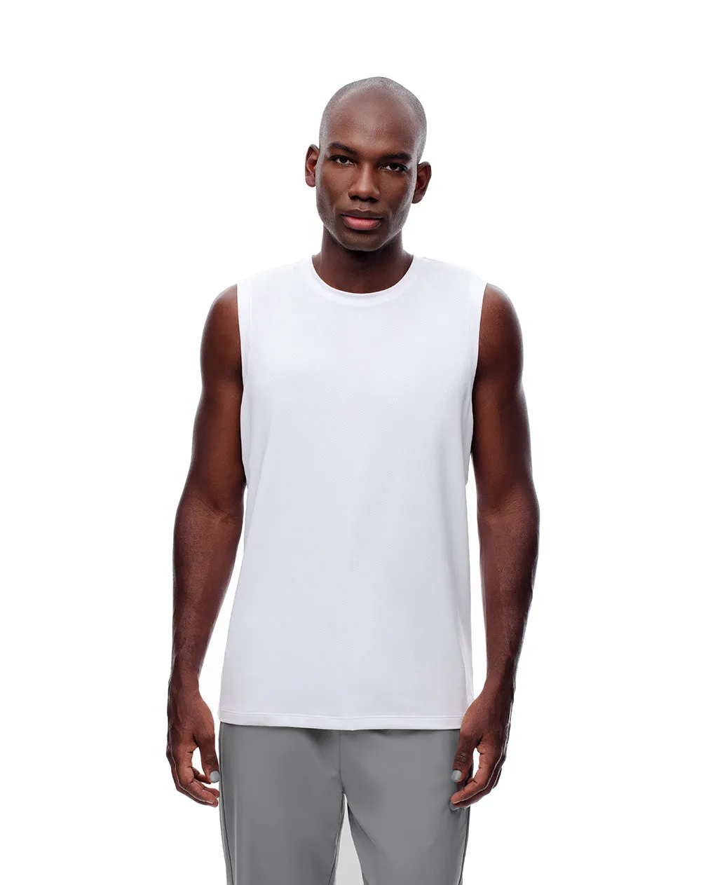 Camisilla deportiva antibacterial blanca hombre sold by Gef product image thumbnail 4