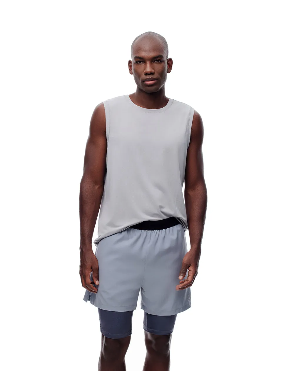 Pantaloneta deportiva ciclista interno gris hombre sold by Gef