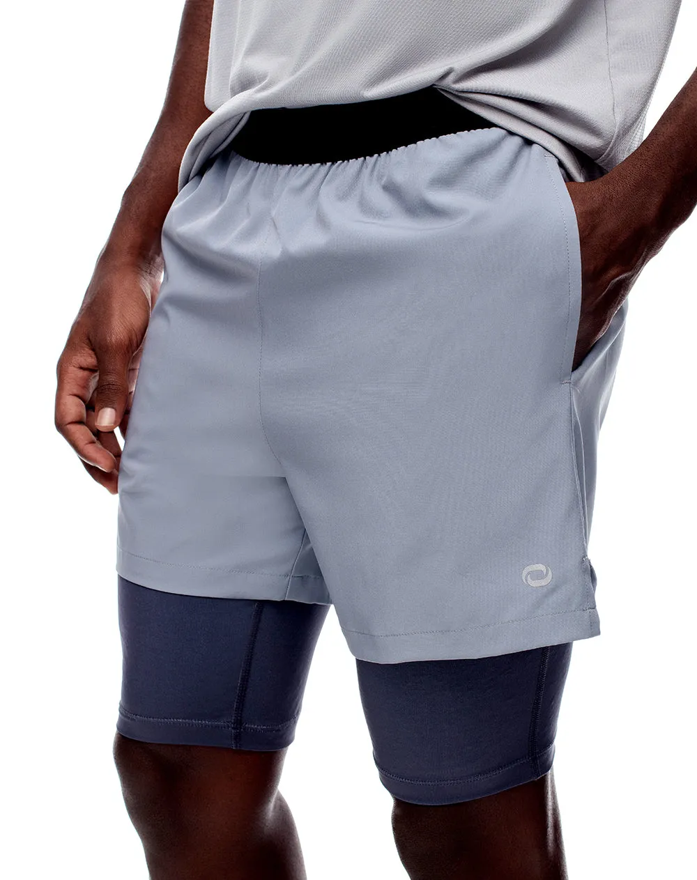 Pantaloneta deportiva ciclista interno gris hombre sold by Gef product image thumbnail 5