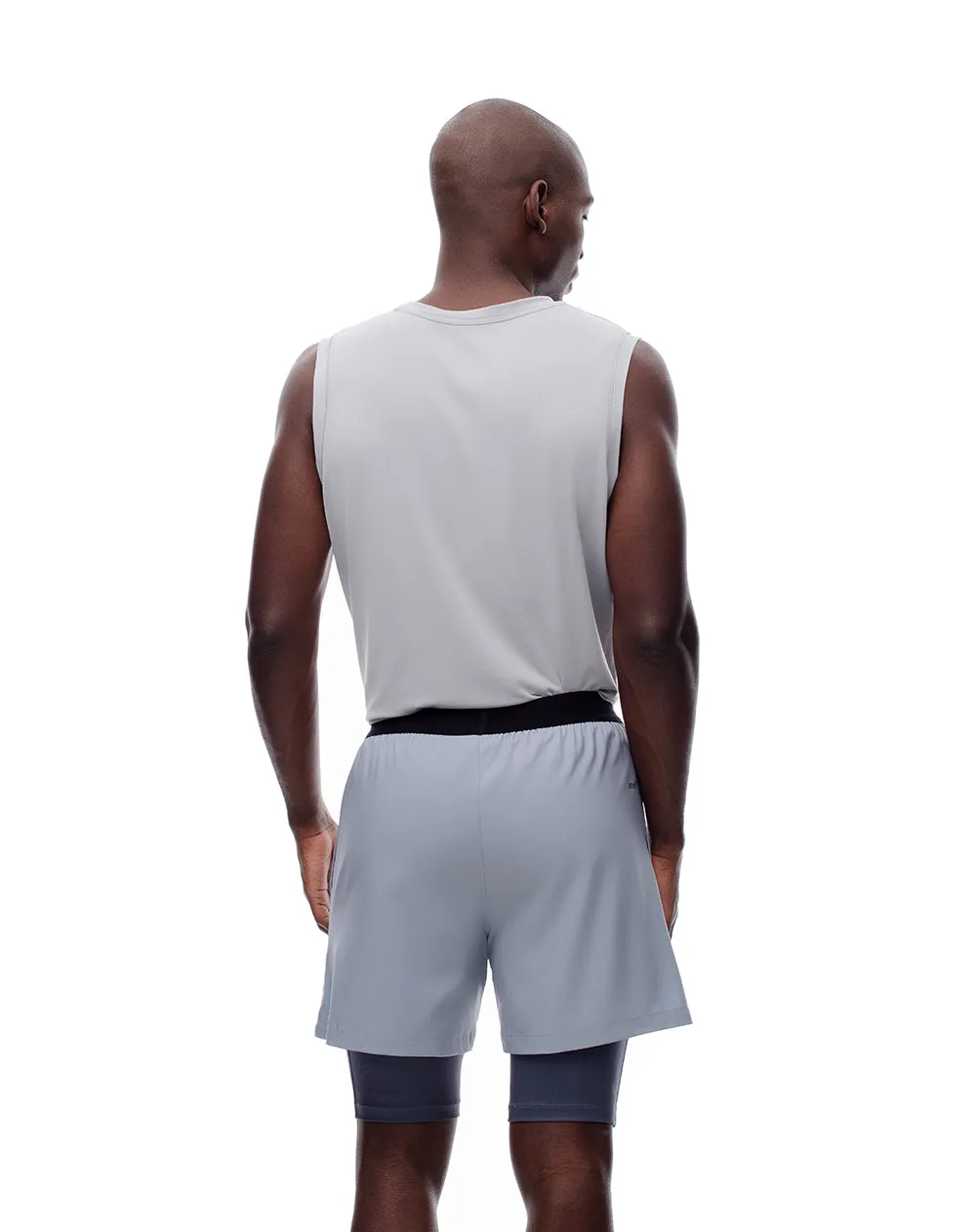 Pantaloneta deportiva ciclista interno gris hombre sold by Gef product image thumbnail 2