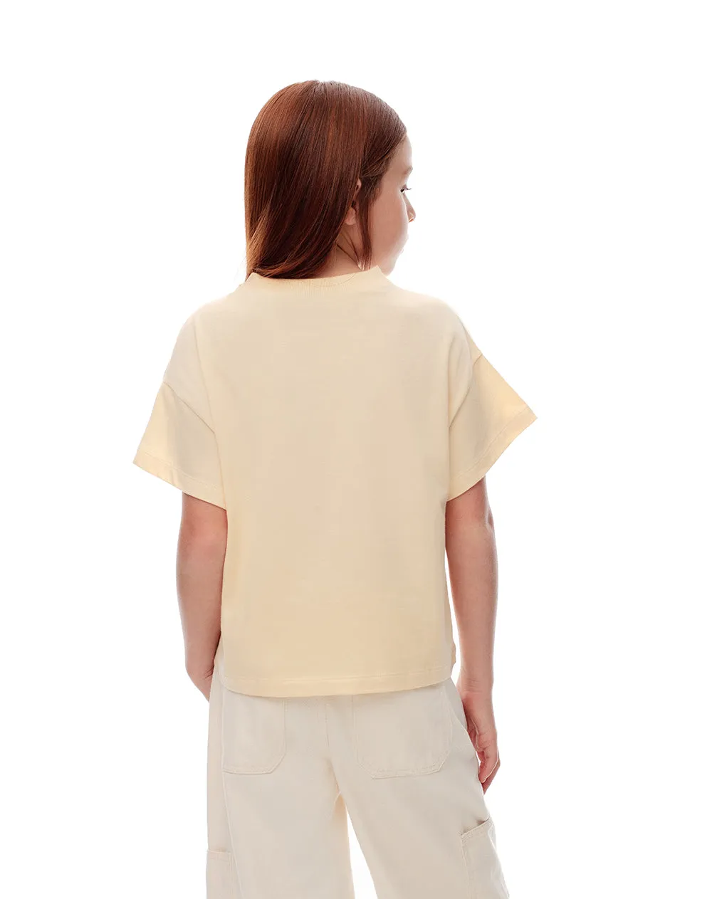 Camiseta regular algodón amarilla estampada niña sold by Gef product image thumbnail 2