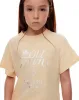 Camiseta regular algodón amarilla estampada niña sold by Gef
