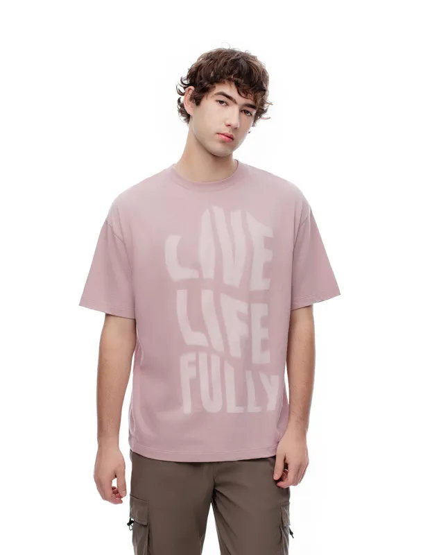 Camiseta regular algodón palo rosa estampada hombre sold by Gef