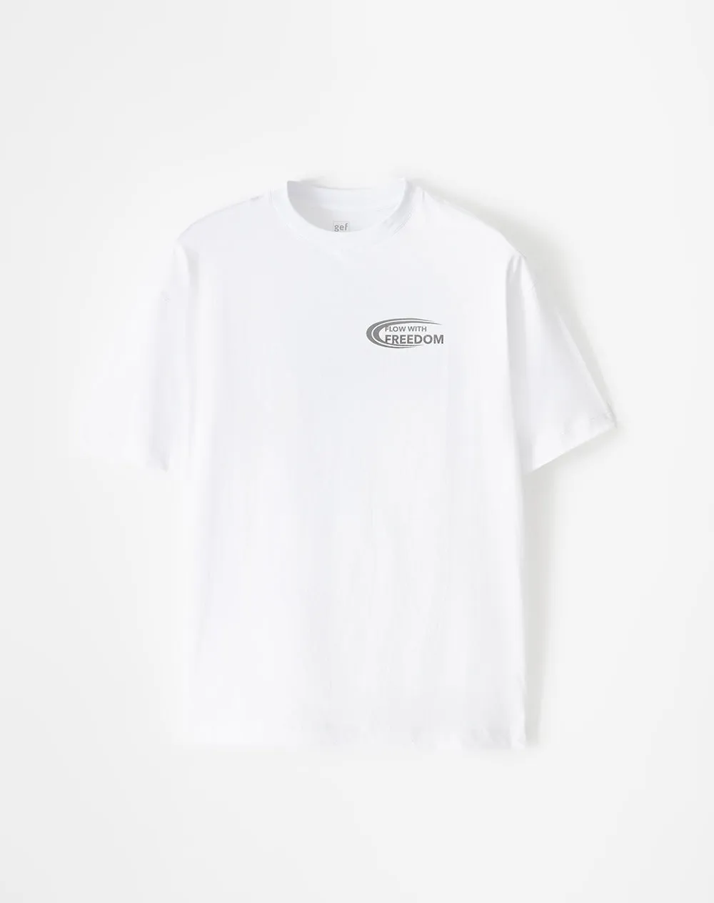 Camiseta regular algodón blanca estampada hombre sold by Gef product image thumbnail 5