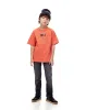 Camiseta regular fit manga corta naranja sold by Gef