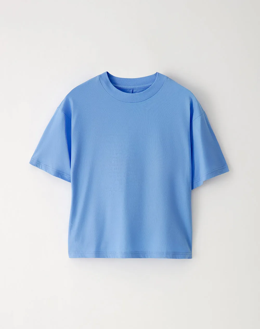 Camiseta oversize algodón azul mujer sold by Gef