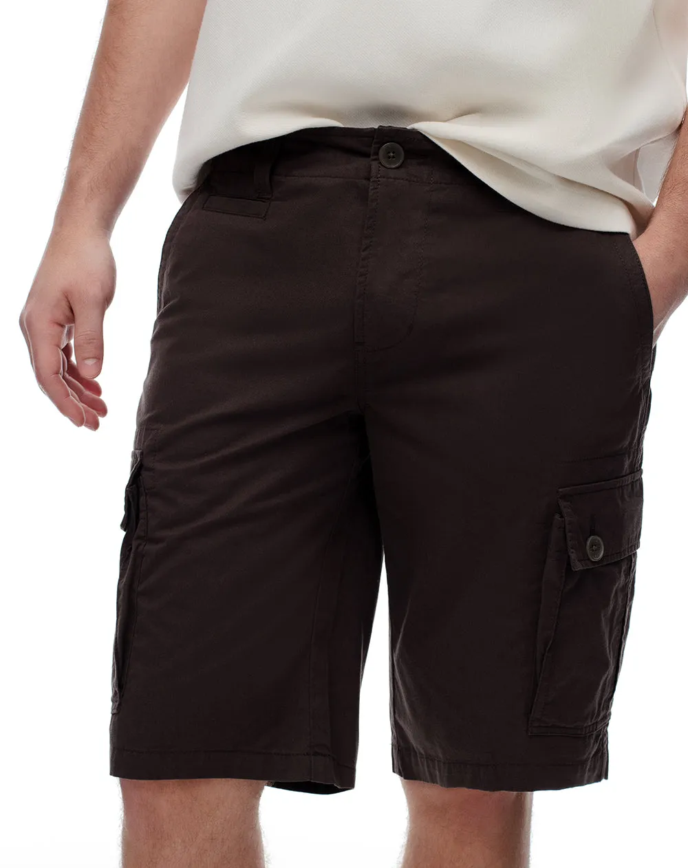 Bermuda cargo regular drill algodón chocolate hombre sold by Gef product image thumbnail 5