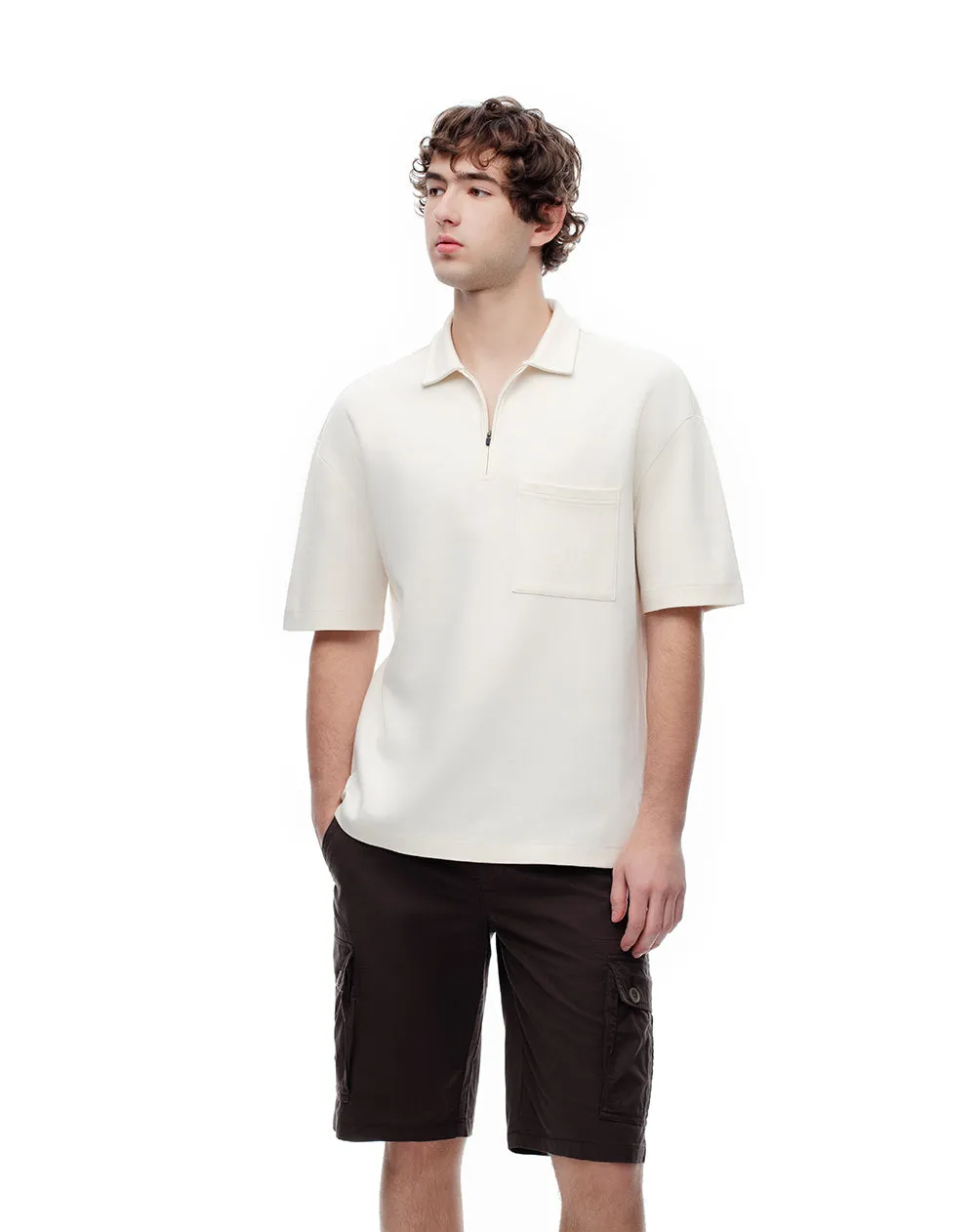 Bermuda cargo regular drill algodón chocolate hombre sold by Gef product image thumbnail 4