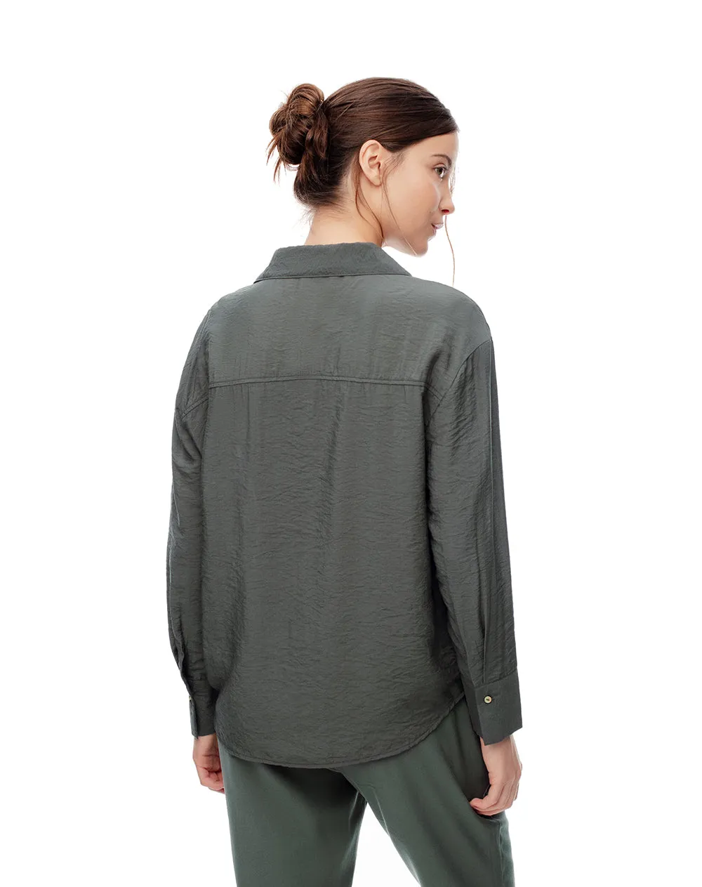 Camisa manga larga regular verde mujer sold by Gef product image thumbnail 2