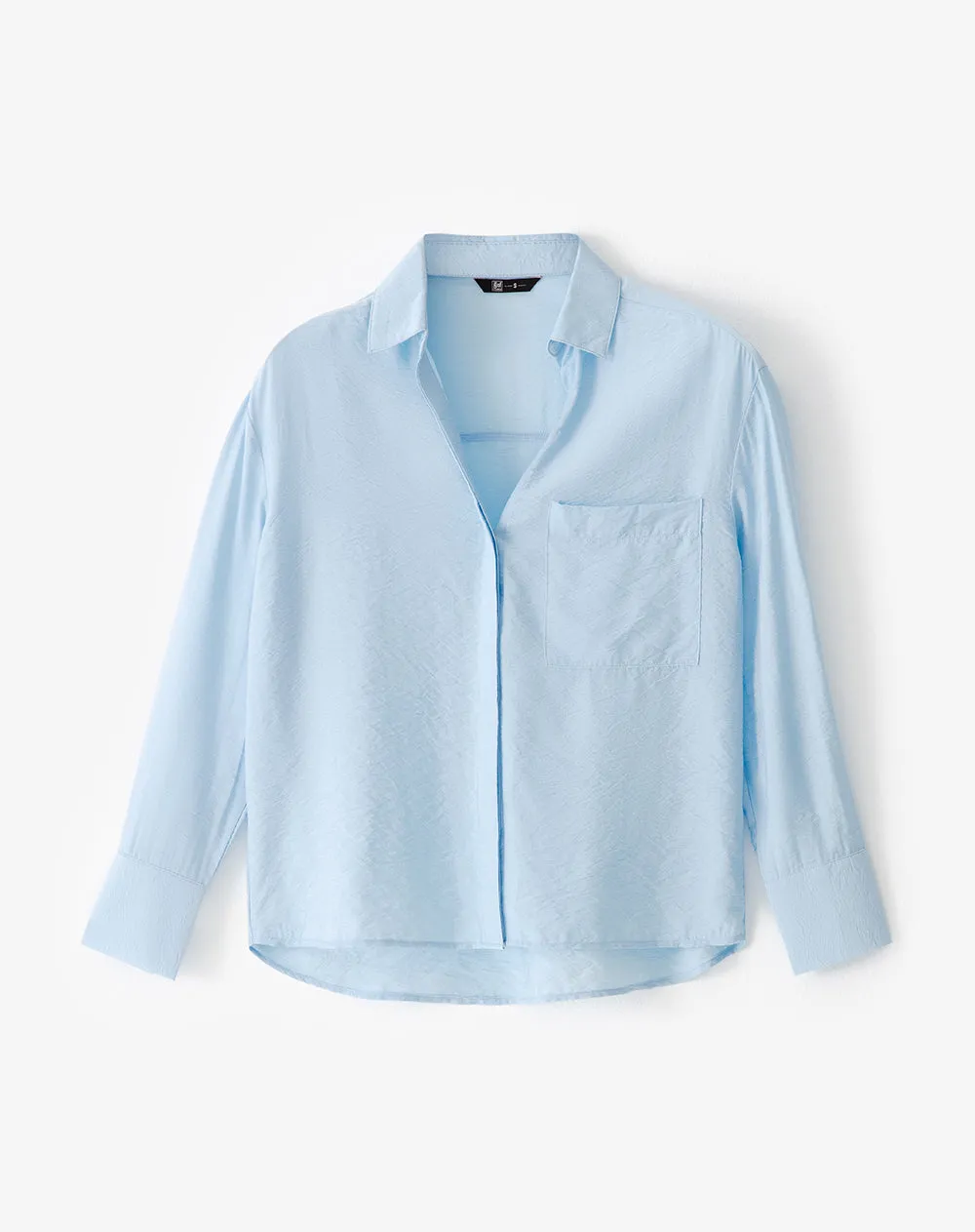 Camisa manga larga regular azul mujer sold by Gef product image thumbnail 5