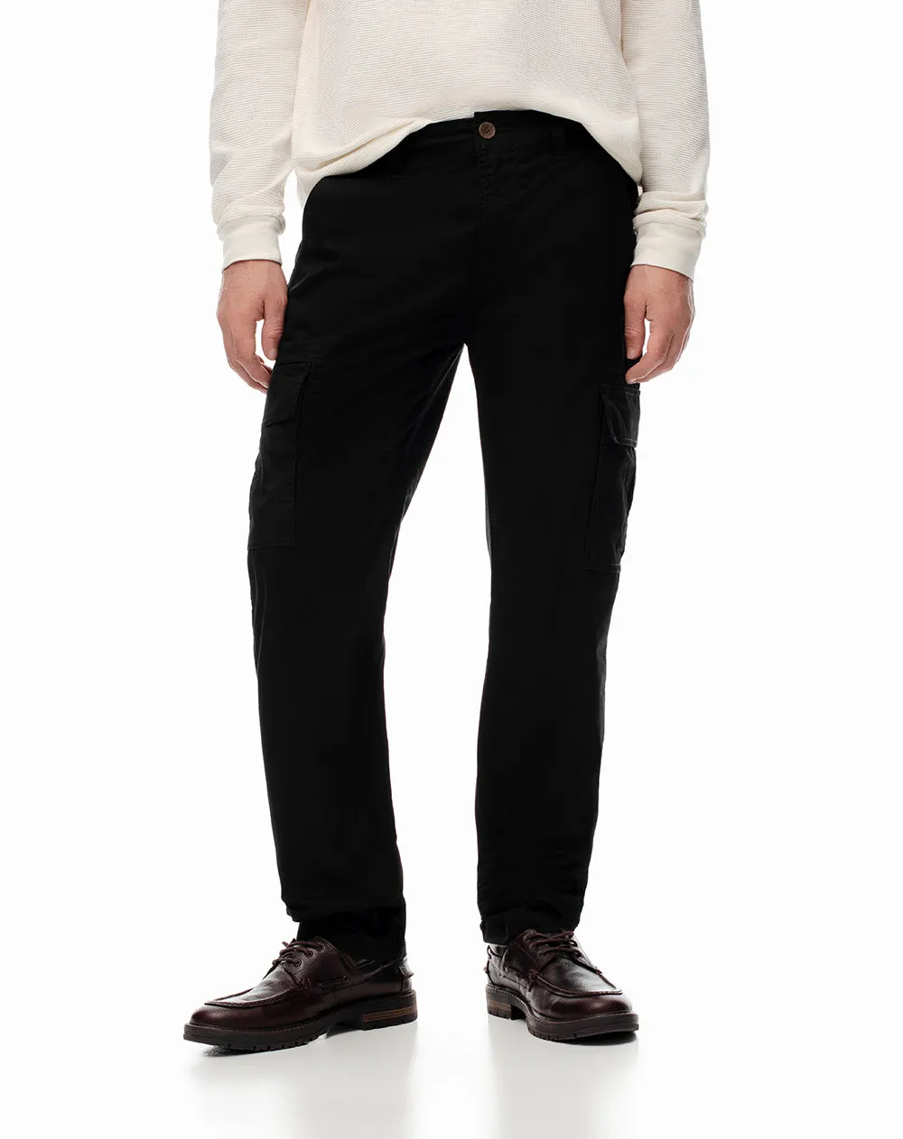 Pantalón cargo slim algodón negro hombre sold by Gef product image thumbnail 3