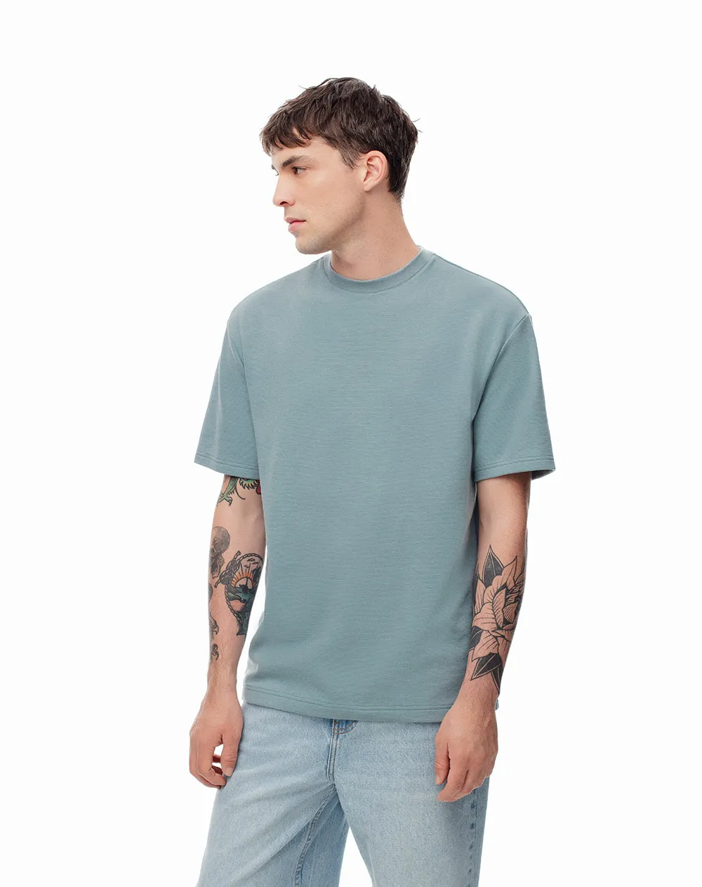 Camiseta regular verde hombre sold by Gef product image thumbnail 4