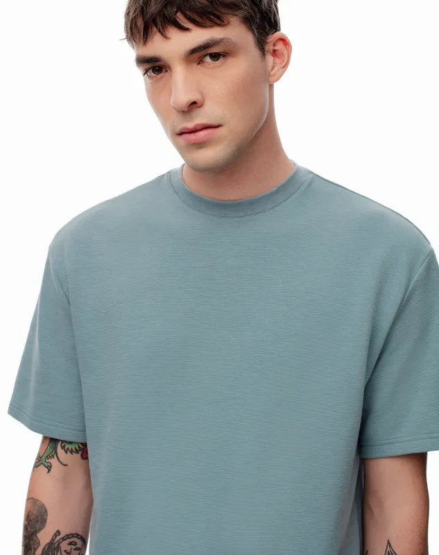 Camiseta regular fit manga corta verde sold by Gef