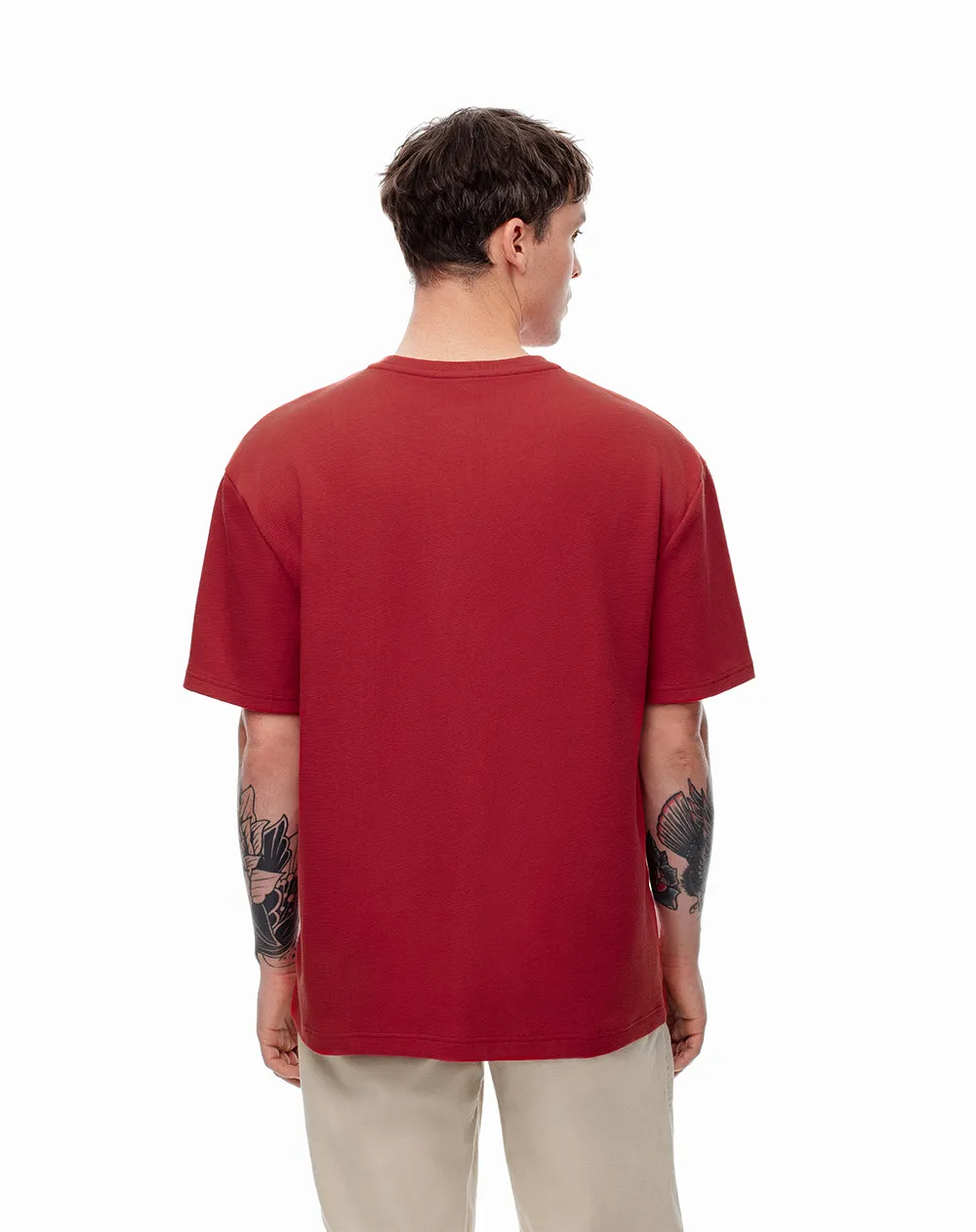 Camiseta regular roja hombre sold by Gef product image thumbnail 2