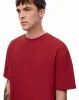 Camiseta regular fit manga corta roja sold by Gef