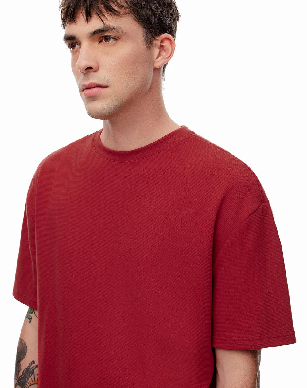 Camiseta regular roja hombre sold by Gef product image thumbnail 4