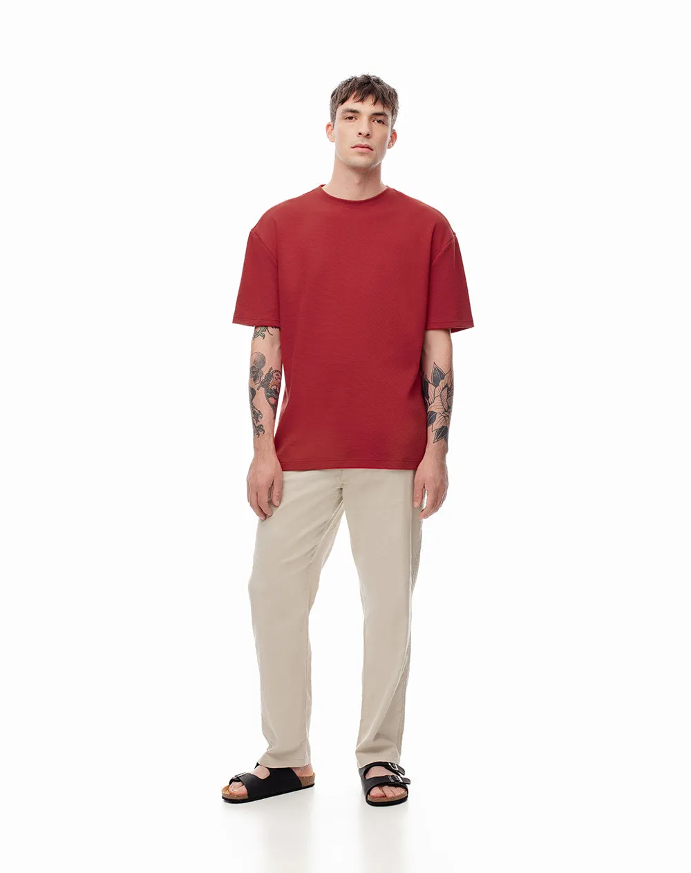 Camiseta regular roja hombre sold by Gef product image thumbnail 3
