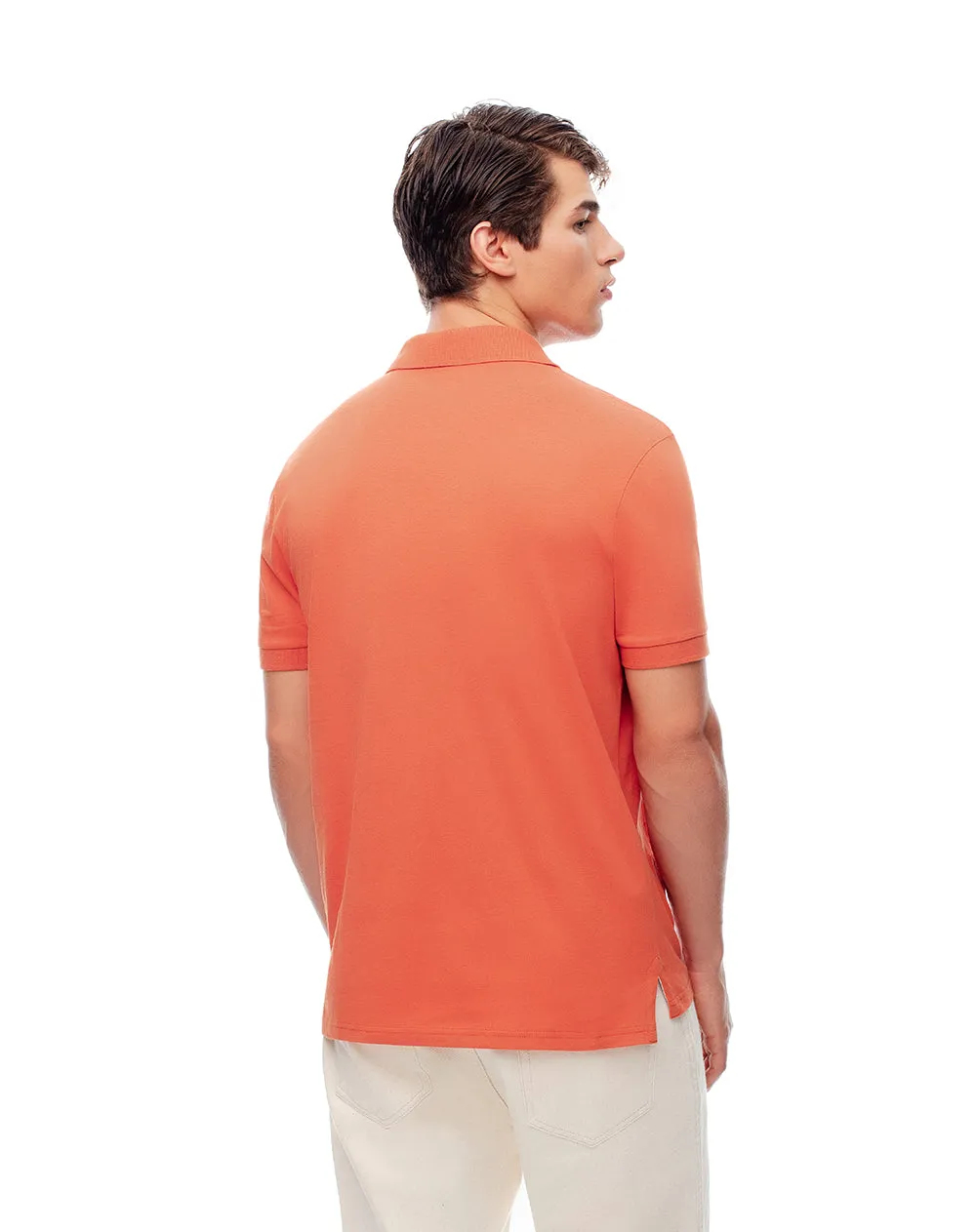 Polo slim algodón naranja hombre sold by Gef product image thumbnail 2