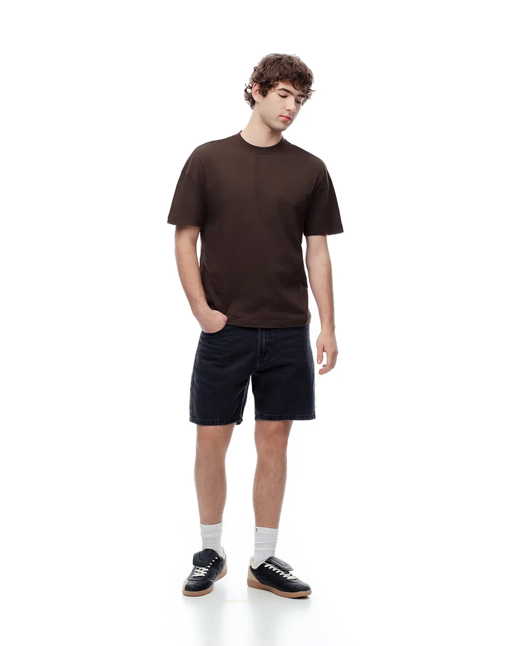 Camiseta regular algodón chocolate hombre sold by Gef product image thumbnail 3