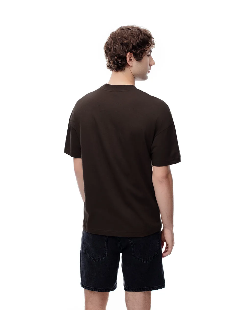 Camiseta regular algodón chocolate hombre sold by Gef product image thumbnail 2