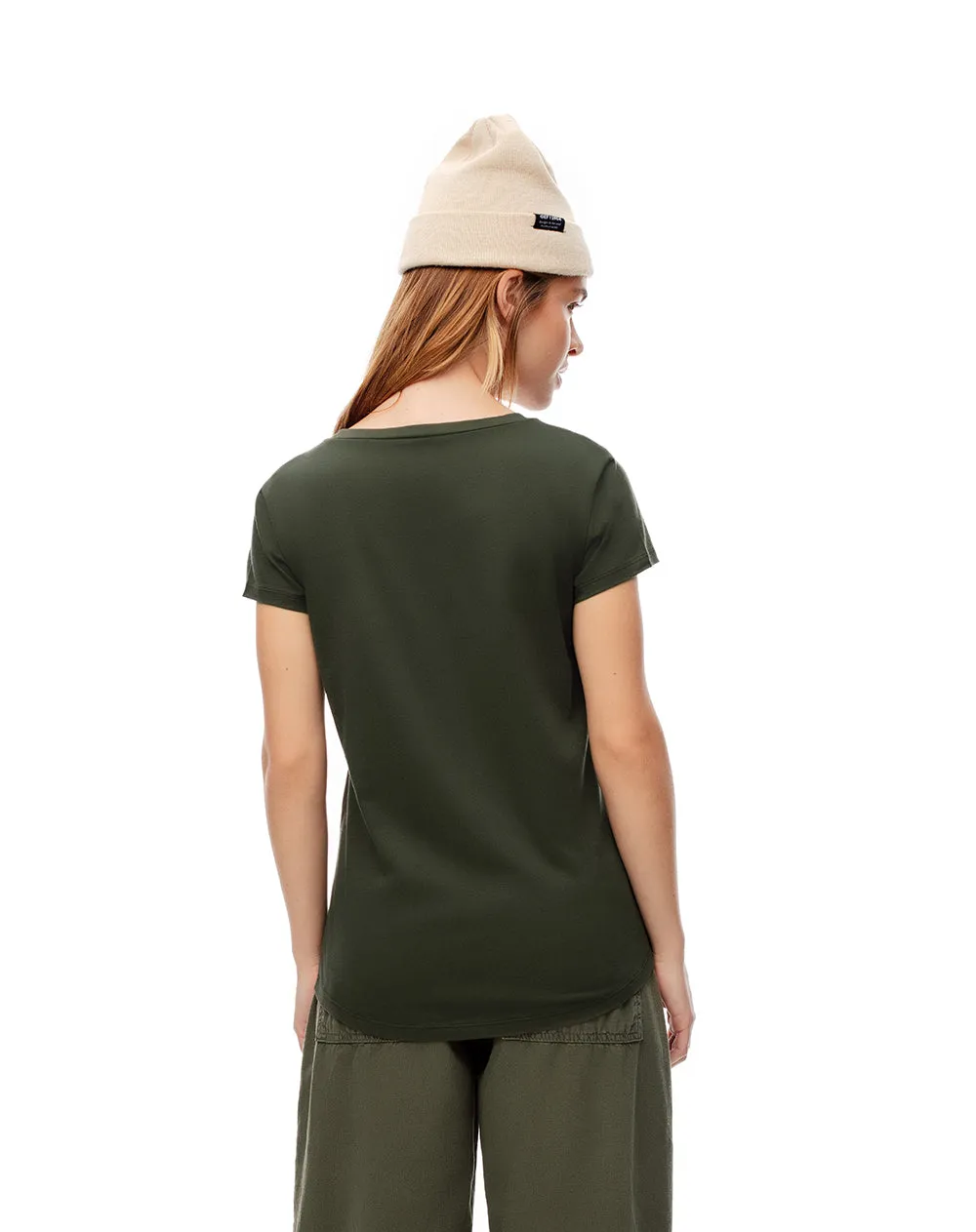 Camiseta regular algodón verde estampada mujer sold by Gef product image thumbnail 2