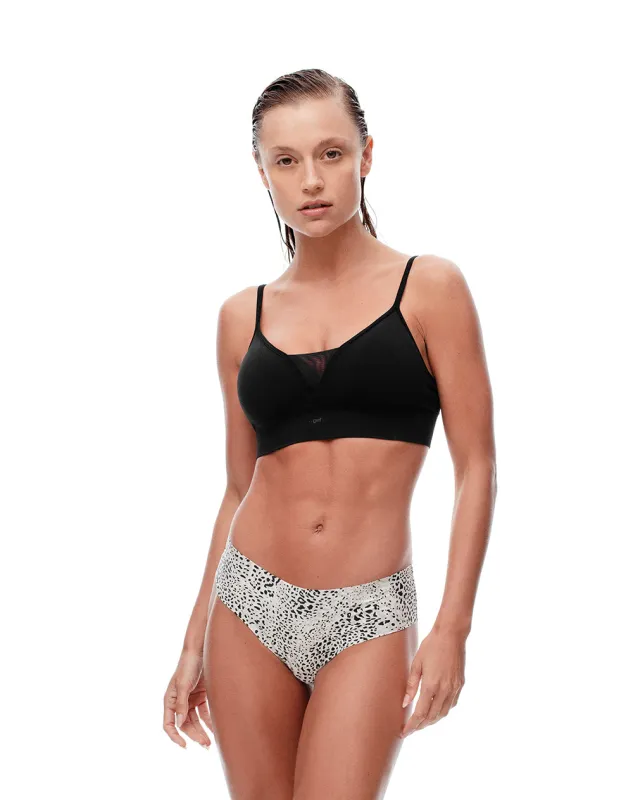 Panty boxer en punto tiro medio crudo estampado sold by Gef