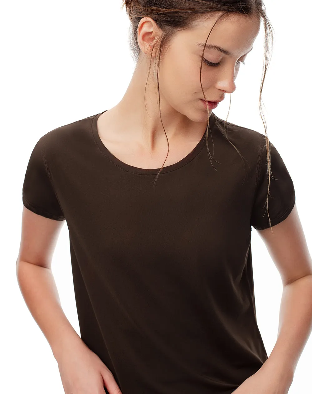 Camiseta deportiva secado rápido chocolate mujer sold by Gef product image thumbnail 4