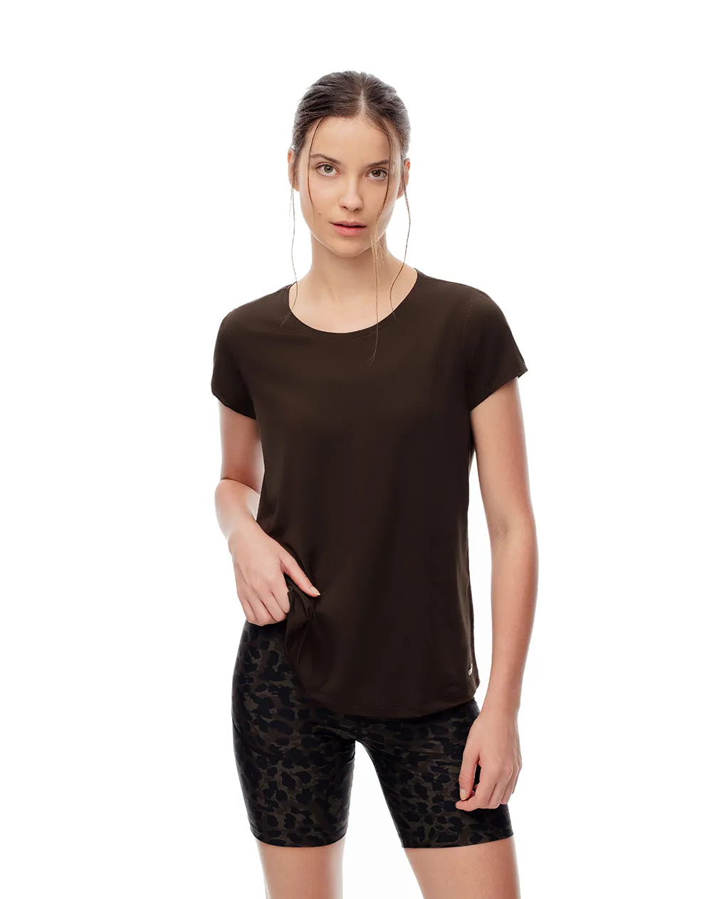 Camiseta deportiva secado rápido chocolate mujer sold by Gef