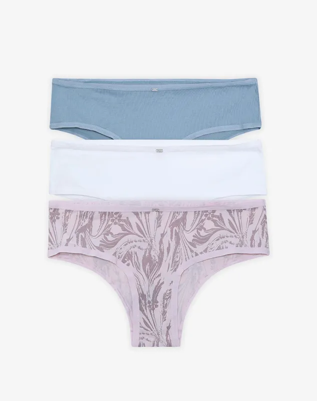 3 pantys boxer en punto tiro medio surtido sold by Gef