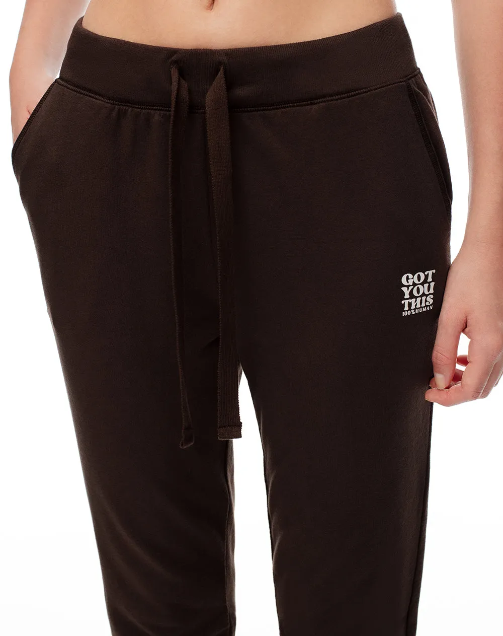 Jogger tiro medio algodón chocolate mujer sold by Gef product image thumbnail 5