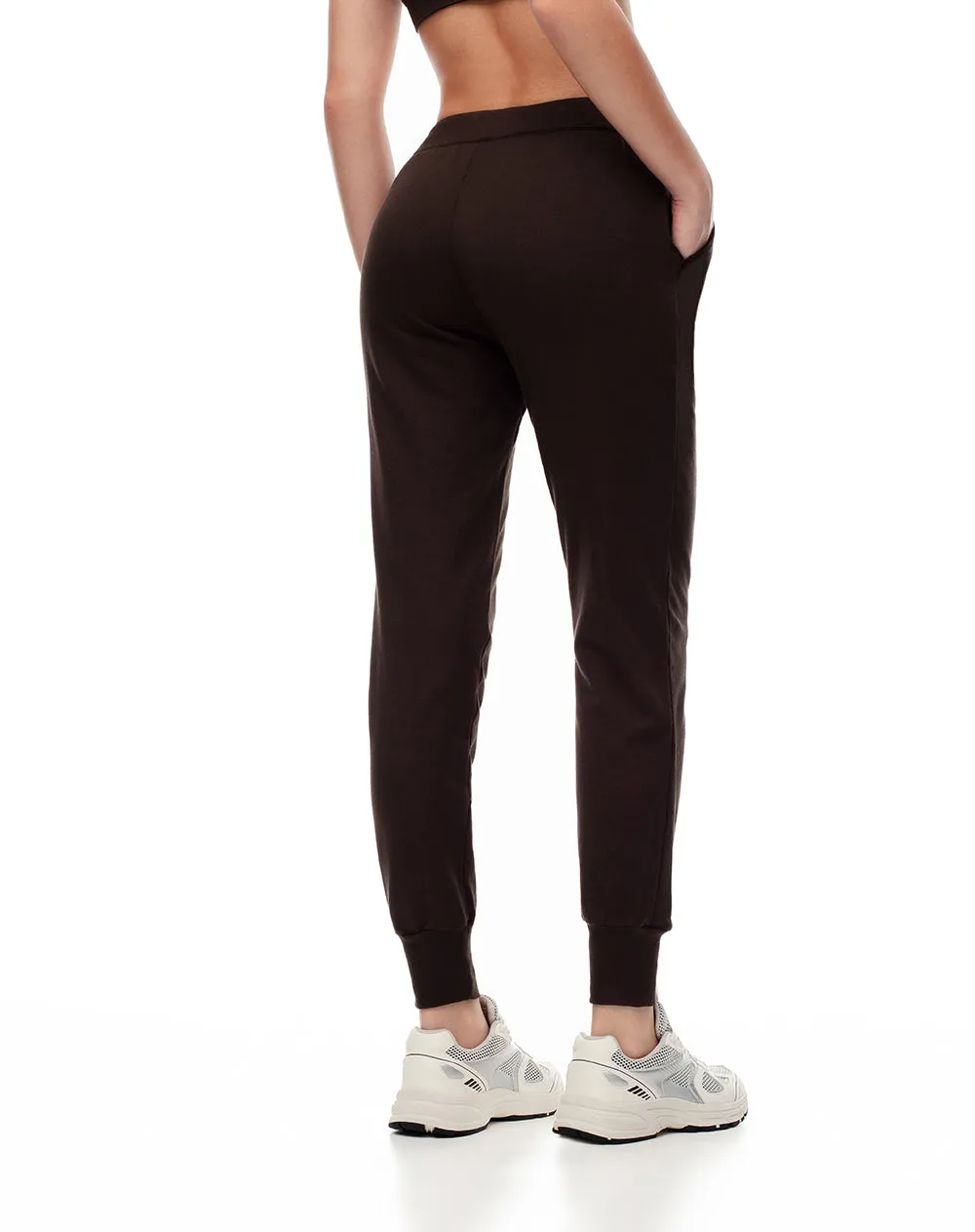 Jogger tiro medio algodón chocolate mujer sold by Gef product image thumbnail 2