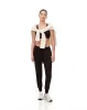 Jogger slim fit tiro medio chocolate sold by Gef